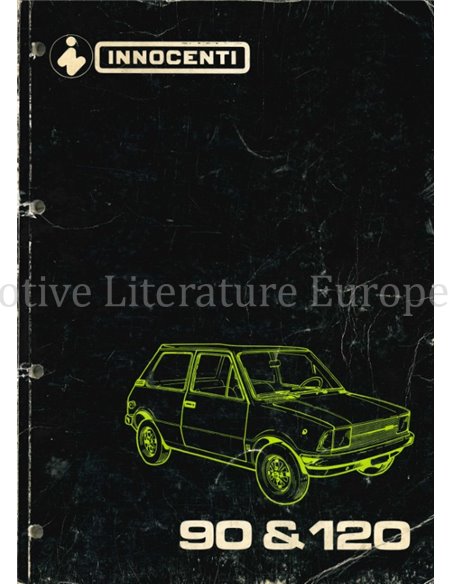 1978 INNOCENTI 90 | 120 WERKPLAATSHANDBOEK NEDERLANDS