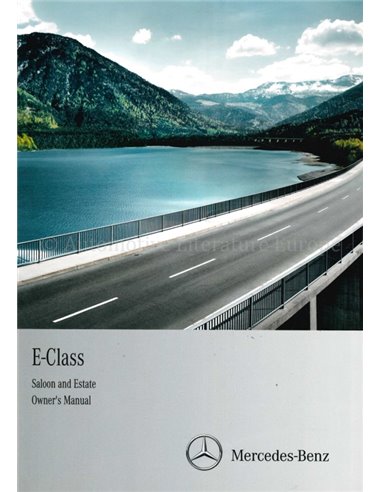 2012 MERCEDES BENZ E CLASS SALOON | ESTATE OWNERS MANUAL ENGLISH