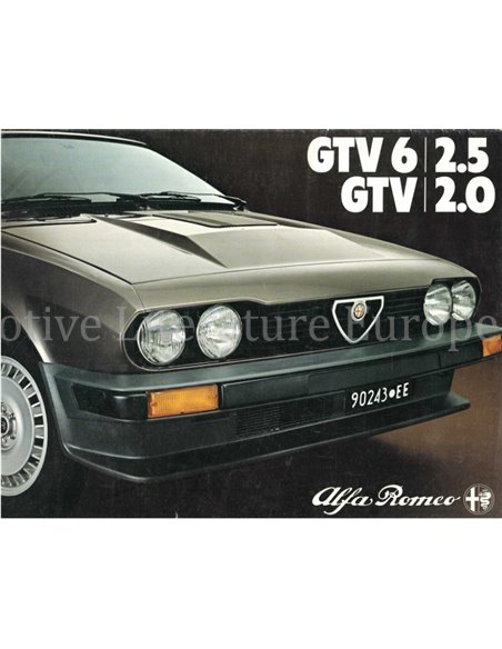 1980 ALFA ROMEO GTV BROCHURE ENGLISCH