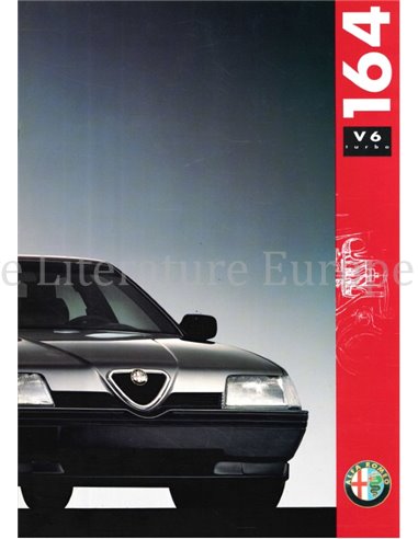 1991 ALFA ROMEO 164 2.0 TURBO V6 BROCHURE ITALIAANS