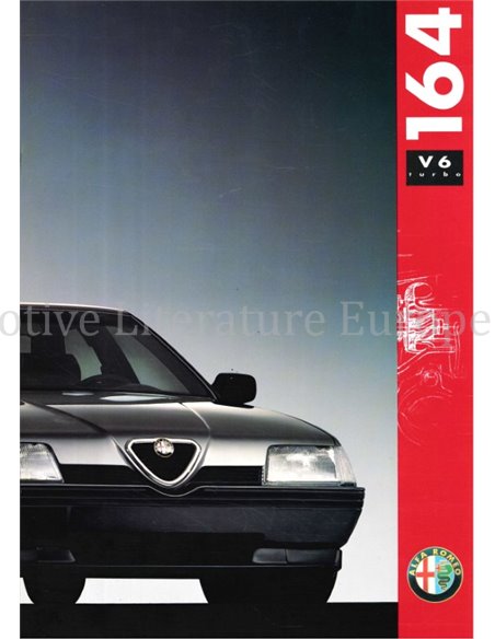 1991 ALFA ROMEO 164 2.0 TURBO V6 BROCHURE ITALIAANS