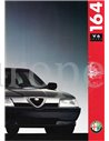 1991 ALFA ROMEO 164 2.0 TURBO V6 BROCHURE ITALIAANS