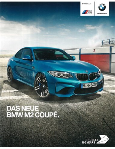 2016 BMW M2 BROCHURE GERMAN