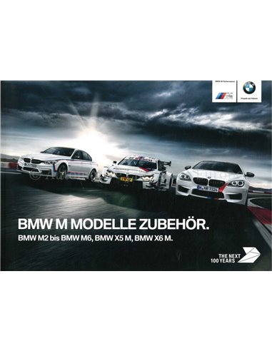 2016 BMW M MODELLEN | M PERFORMANCE ACCESSOIRES BROCHURE DUITS 