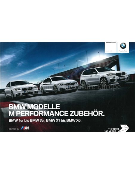 2016 BMW M MODELLEN | M PERFORMANCE ACCESSOIRES BROCHURE DUITS 