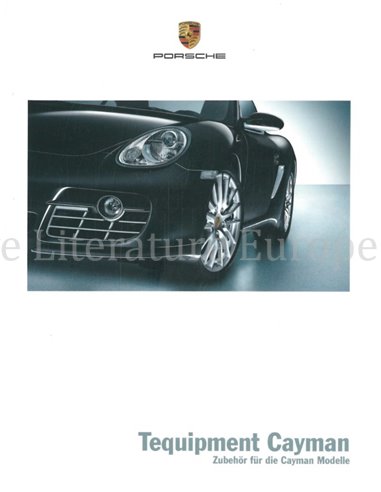 2008 PORSCHE CAYMAN TEQUIPMENT BROCHURE GERMAN