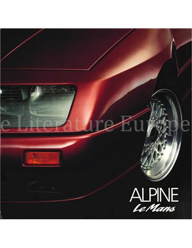 1990 ALPINE V6 TURBO LE MANS BROCHURE FRENCH