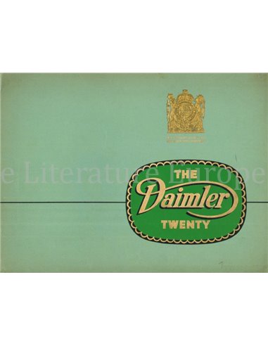 1939 DAIMLER TWENTY BROCHURE ENGLISH