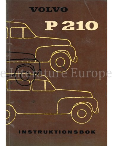 1961 VOLVO P 210 OWNERS MANUAL SWEDISH