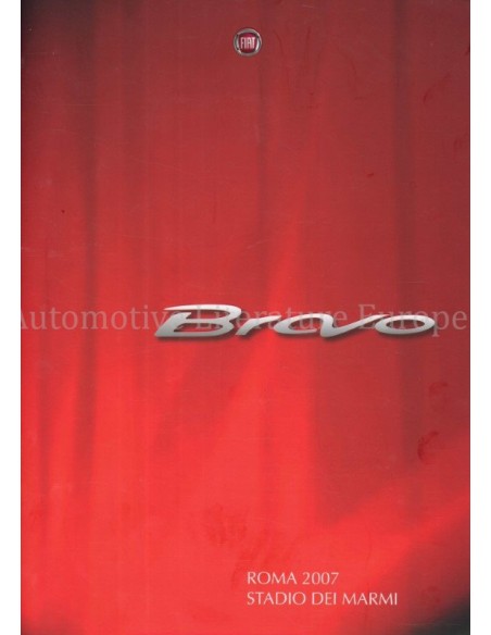 2007 FIAT BRAVO BROCHURE ITALIAANS