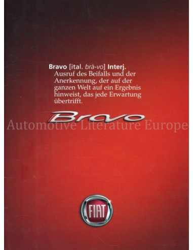 2007 FIAT BRAVO BROCHURE DUITS