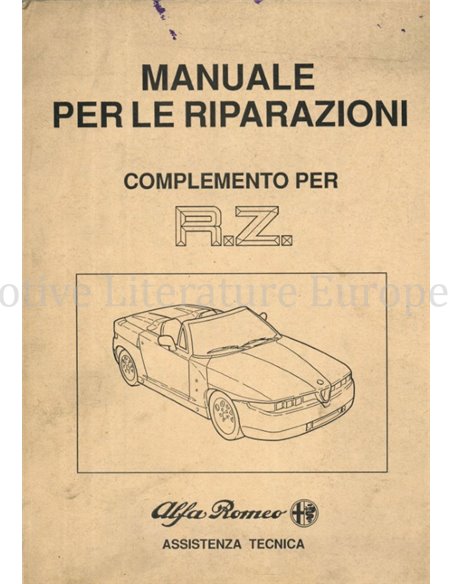 1993 ALFA ROMEO RZ WERKSTATTHANDBUCH ITALIENISCH