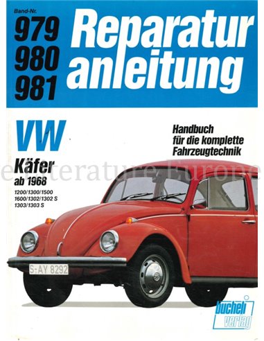 1968 VOLKSWAGEN BEETLE REPAIR MANUAL GERMAN