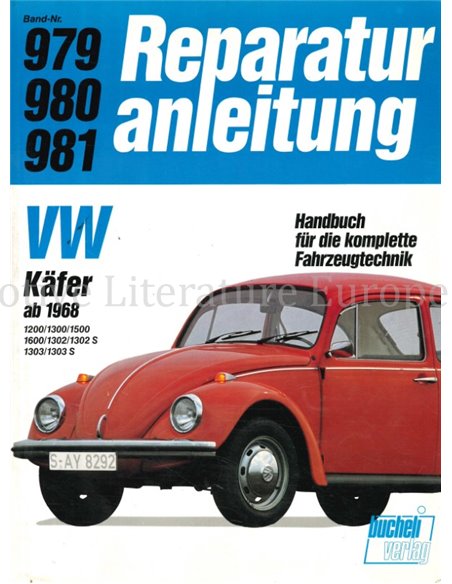 1968 VOLKSWAGEN BEETLE REPAIR MANUAL GERMAN