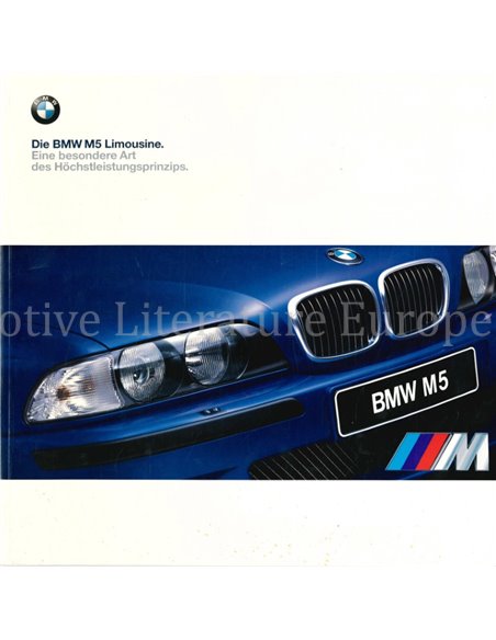 2000 BMW M5 SALOON BROCHURE GERMAN