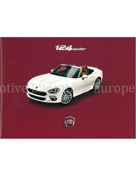 2016 FIAT 124 SPIDER BROCHURE NEDERLANDS