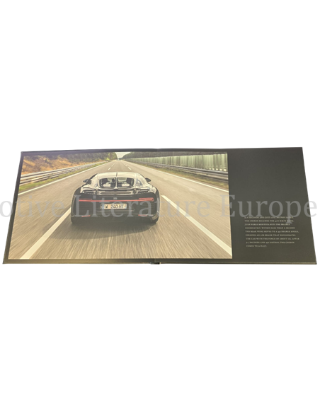 BUGATTI CHIRON ZERO-100-ZERO RECORD OWNERS BOOK