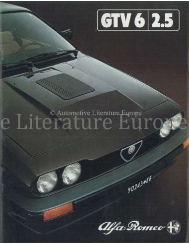 1981 ALFA ROMEO GTV6 2.5 BROCHURE GERMAN