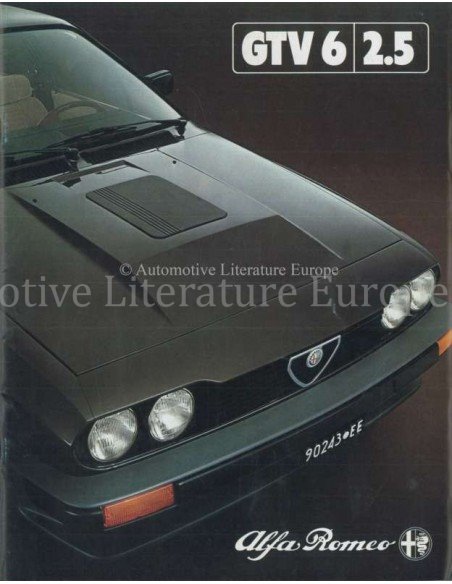 1981 ALFA ROMEO GTV6 2.5 BROCHURE GERMAN