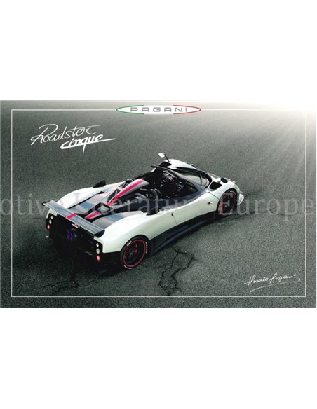 2006 PAGANI ZONDA ROADSTER CINQUE PORTFOLIO BROCHURE