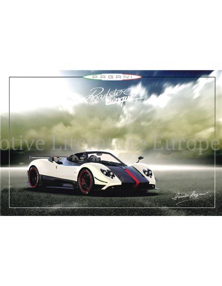 2006 PAGANI ZONDA ROADSTER CINQUE PORTFOLIO BROCHURE