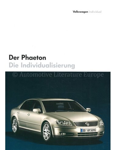 2004 VOLKSWAGEN PHAETON PROSPEKT ENGLISCH