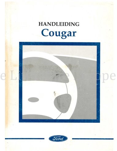 2000 FORD COUGAR HANDLEIDING NEDERLANDS