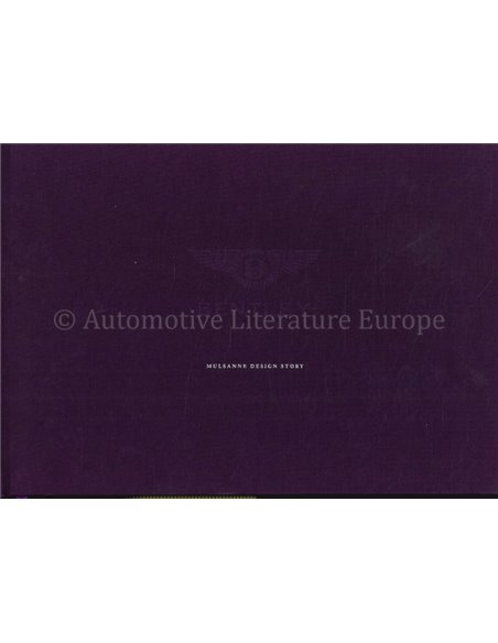 2011 BENTLEY MULSANNE DESIGN BROCHURE ENGLISH