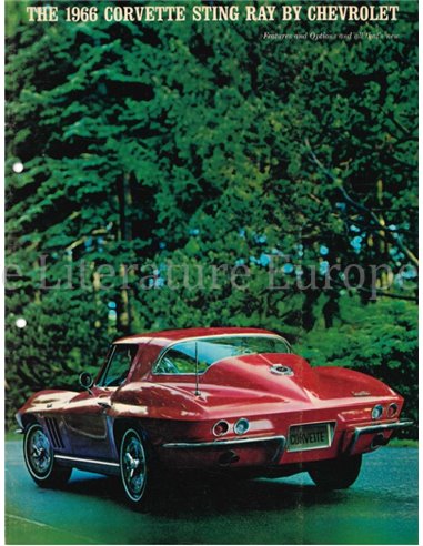 1966 CHEVROLET CORVETTE PROSPEKT ENGLISCH (USA)