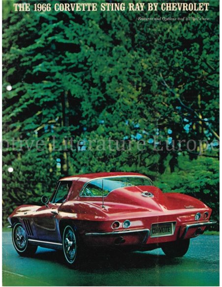 1966 CHEVROLET CORVETTE BROCHURE ENGLISH (US)