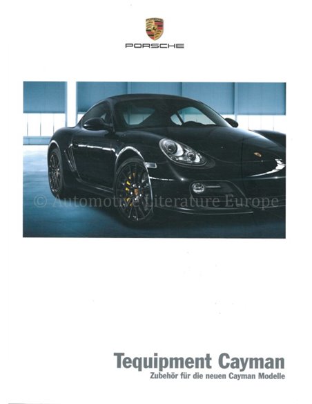 2010 PORSCHE CAYMAN TEQUIPMENT BROCHURE GERMAN