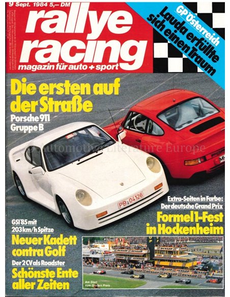 1984 RALLYE RACING MAGAZINE 09 GERMAN