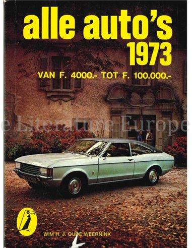 1973 ALLE AUTO'S JAARBOEK NEDERLANDS