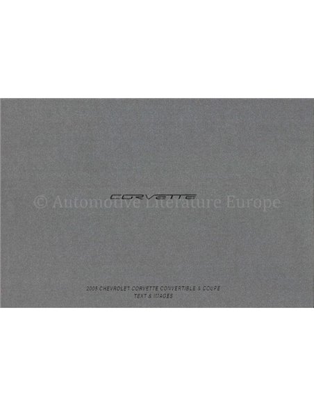 2005 CHEVROLET CORVETTE PRESSEMAPPE ENGLISCH