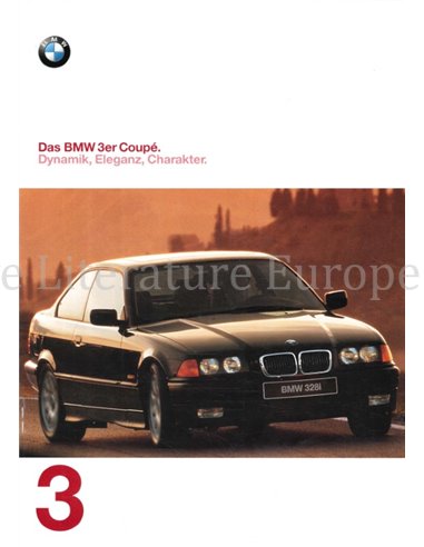 1997 BMW 3 SERIES COUPE BROCHURE COUPE GERMAN