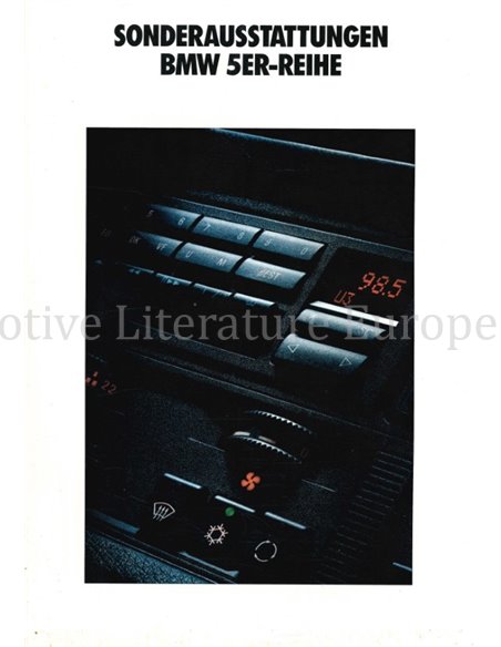 1990 BMW 5 SERIE BROCHURE DUITS