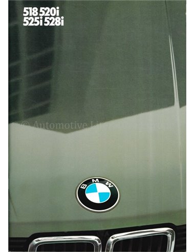 1984 BMW 5 SERIES BROCHURE DUTCH