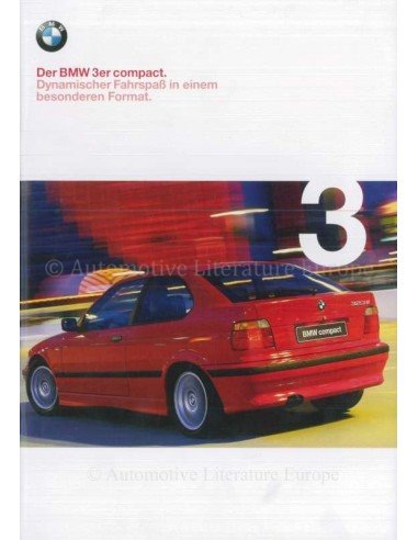 1999 BMW 3 SERIES COMPACT BROCHURE GERMAN