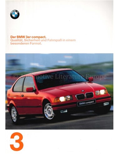 1997 BMW 3 SERIE COMPACT BROCHURE DUITS