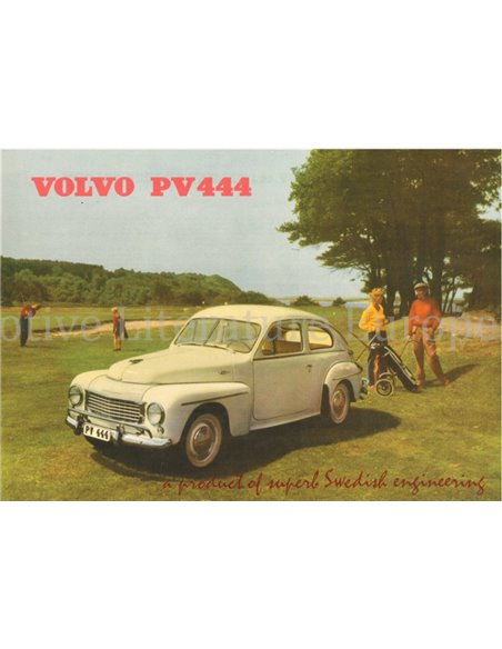 1956 VOLVO PV 444 LEAFLET ENGELS