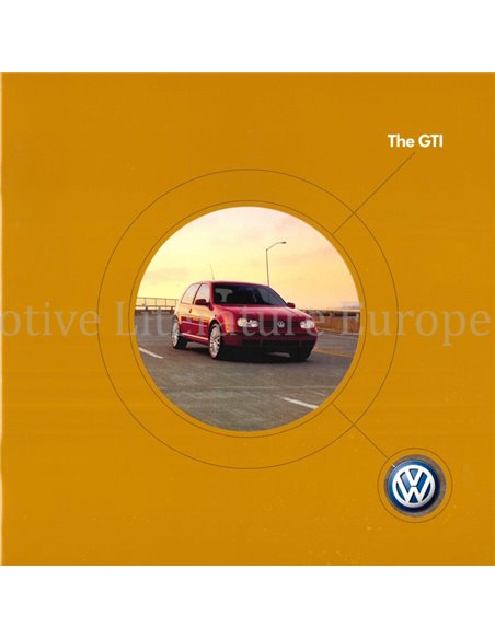 2003 VOLKSWAGEN GTI BROCHURE ENGELS