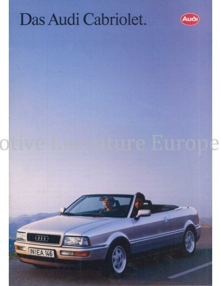 1992 AUDI CABRIOLET BROCHURE DUITS