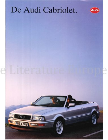 1992 AUDI CABRIOLET BROCHURE DUTCH