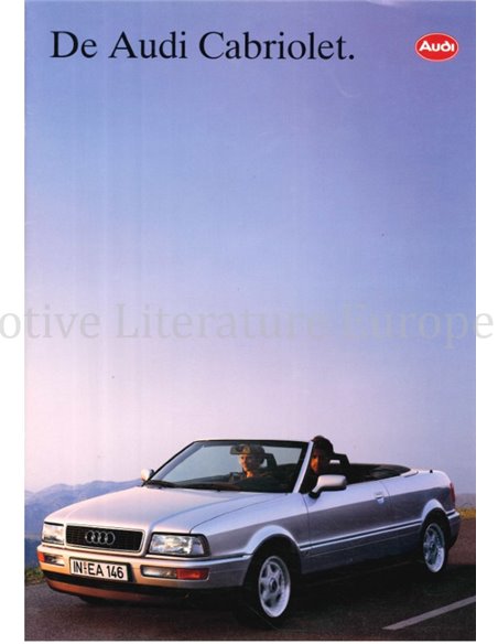 1992 AUDI CABRIOLET PROSPEKT NIEDERLÄNDISCH