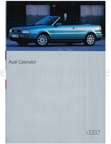 1994 AUDI CABRIOLET PROSPEKT DEUTSCH