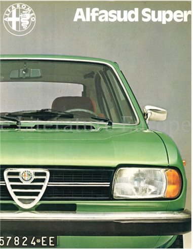 1979 ALFA ROMEO ALFASUD SUPER BROCHURE DUTCH