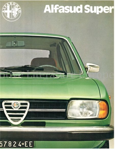 1979 ALFA ROMEO ALFASUD SUPER PROSPEKT NIEDERLÄNDISCH