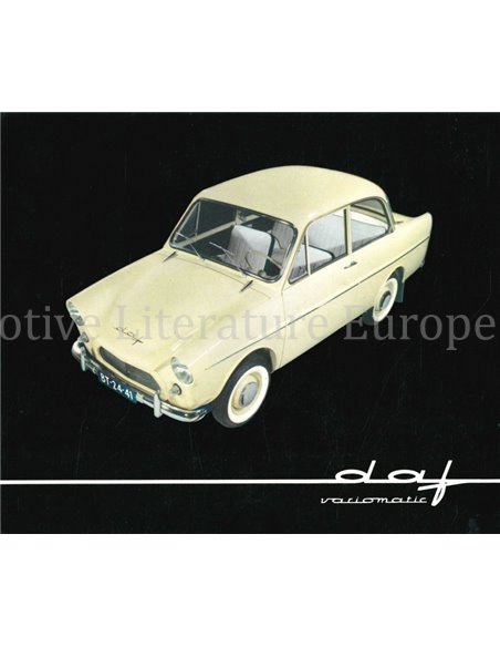 1960 DAF 600 BROCHURE NEDERLANDS