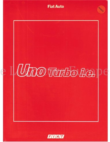 1985 FIAT UNO TURBO I.E. PRESSKIT FRENCH