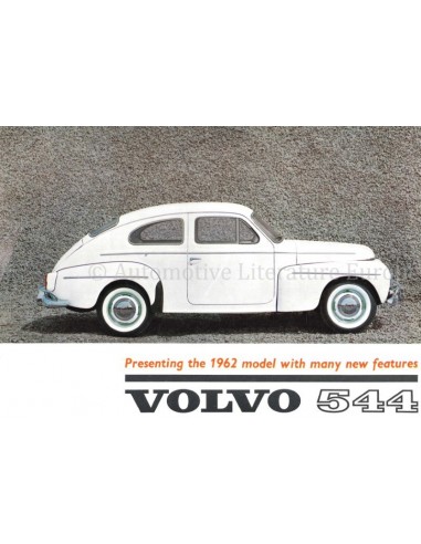 1962 VOLVO 544 LEAFLET ENGELS